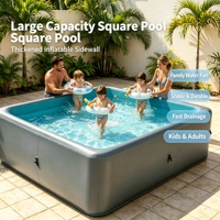 Piscine gonflable rectangulaire grand format en Drop Stitch, taille personnalisable, pour toute la famille, idéale pour la maison et le jardin – Offre Spéciale