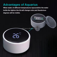 Thermos intelligent de 16 oz avec affichage de la température, bouteille d'eau en acier inoxydable avec logo personnalisé