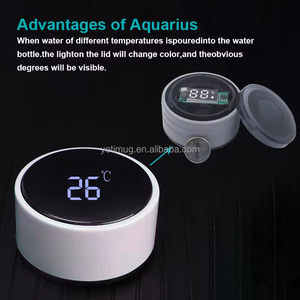 Bình giữ nhiệt thông minh 16oz với màn hình hiển thị nhiệt độ chai nước bằng thép không gỉ với logo tùy chỉnh - Product Image 2