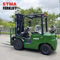 Montacargas STMA de 3 Toneladas (3t) / 6600 Libras, Doble Combustible (GLP/Gasolina), con Certificados EPA en EE. UU.