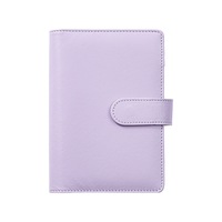 Carnet de budget personnalisé en cuir PU avec boucle, couverture de carnet de notes, organiseur de bureau A5 A6, classeur à anneaux