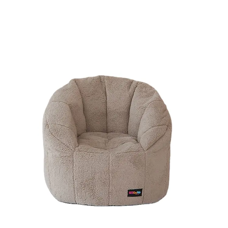 2021 핫 세일 패션 디자인 호박 의자 사용자 정의 편안한 모피 거품 게으른 콩 가방 거품 소파 의자