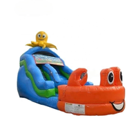 Glissière commerciale d'enfants à vendre, glissière gonflable de poulpe, glissière gonflable colorée