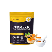 Gélules de Curcuma en Gros OEM, Supplément Curcumine Gingembre Poivre Noir pour le Soutien Immunitaire et Articulaire des Adultes, 90 unités, 200g, Durée de Conservation 18 Mois