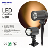 Projecteur LED d'extérieur moderne en aluminium étanche IP65, 24/60 faisceaux réglables, double fixation pour allées de villa