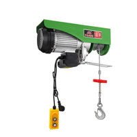 Mini polipasto de cuerda de alambre eléctrico, grúa inalámbrica con control remoto, 2 unidades