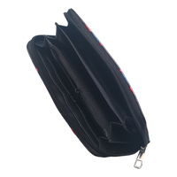 Dompet Panjang Kartun Mewah Desainer Terlaris dengan Kantong Resleting Ganda, Tempat Kartu Kredit, Klip, Ukuran Besar, Unisex, Merk Ternama