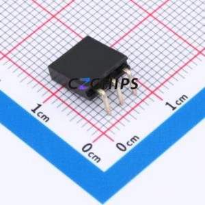 HC-PM254-8.5H-1x3PW-02A Pin Socket Bent Lead Through Hole,P=2.54mm Connector 1x3P 2.54mm Square Hole Right Angle Insert - Product Image 2