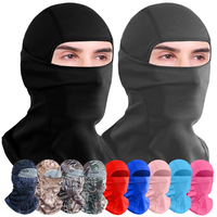 Balaclava en tricot noir personnalisée, masque de ski sportif, couvre-visage complet pour enfants, coupe thermique, capuche hyper chaude pour le cyclisme hivernal