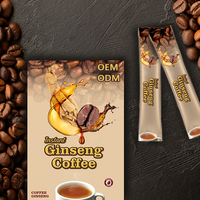 Café instantané au ginseng 100% original du fabricant OEM, énergie pour adultes, soutien immunitaire, poudre de racine de maca à base de plantes, marque privée