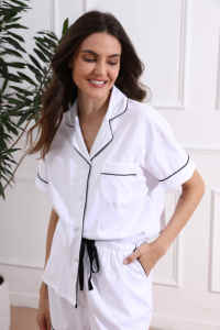 Set di pigiami in cotone 6056 FUNG pigiama da donna pigiama da notte pigiama da notte in maglia pigiama - Product Image 3