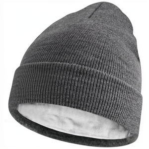 Bonnet unisexe en acrylique, couleur unie, tricoté, chaud, pour l'hiver, pour usage extérieur, taille adulte 56-58 cm, style décontracté - Product Image 1
