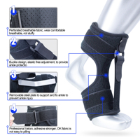 Attelle de cheville réglable Star en néoprène avec sangle de compression pour la protection des blessures sportives et le soulagement de la douleur, unisexe