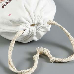 Wholesale High Quality Factory Customized LOGO Printing Canvas Cotton Drawstring Bags - Product Image 5