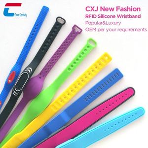 Venta caliente impermeable NFC Chip pulseras <span class=keywords><strong>RFID</strong></span> pago sin efectivo pulsera de silicona NTAG215 NFC bandas - Product Image 6