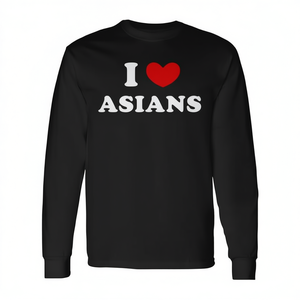 Camiseta de Manga Larga con Estampado 'I Love Asians I Heart Asians', Producto Promocional - Product Image 2