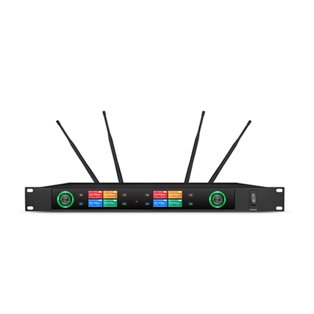 High Quality UHF 8 Channel Lavaliere Microphone Professional Microphones with Bodypack Transmitter