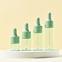 Astinlash Petit flacon compte-gouttes macaron en verre cylindrique coloré pour essence et huile essentielle 5ml 15ml 20ml Usage domestique