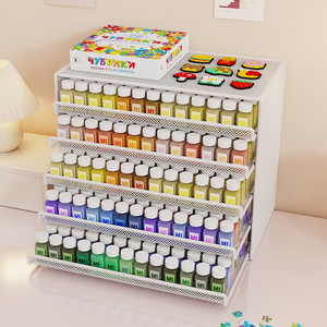 Armoire de rangement de perles Perler de bureau, 5 niveaux, grande capacité, organisateur d'artisanat, étagère de rangement à tiroirs pour l'organisation et le rangement - Product Image 5