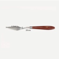Set de 5 spatules multifonctionnelles en acier inoxydable pour peinture à l'huile Mélange de couleurs Art Modeling