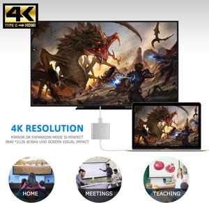อะแดปเตอร์ Battony USB C เป็น HDTV - ตัวแปลงสัญญาณ AV แบบหลายพอร์ต 4K สำหรับ MacBook Pro/Air, iPad Pro - พร้อมพอร์ต USB C, USB 3.0 และ HDTV - Product Image 5
