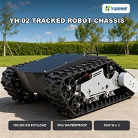 Pengembangan Robot Pemadam Kebakaran UGV Beroda Karet, Sasis Mekanis Kendaraan Artikulasi Beroda Rantai