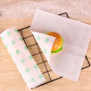 Reusable Oilproof Wax <b>Paper</b> Custom Logo Restaurant Food Truck Sandwich <b>Burger</b> <b>Wrap</b> - Product Image 6