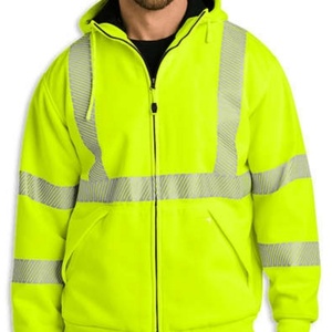Sweat-shirts à capuche surdimensionnés personnalisés de haute qualité pour l'automne, avec impression réfléchissante de sécurité, tissu respirant - Product Image 6