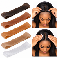 Bande de maintien en silicone pour perruques à dentelle, réglable, transparente, élastique, antidérapante, sans couture, fixation solide, logo personnalisé pour femmes