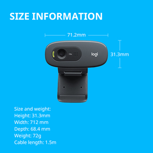 Bán Buôn Logitech C270 HD Webcam <span class=keywords><strong>Android</strong></span> TV Box Miễn Phí Điều Khiển 720P <span class=keywords><strong>USB</strong></span> Được Xây Dựng Trong Microphone Máy Tính Máy Tính Xách Tay PC Máy Ảnh Video Webcam - Product Image 5