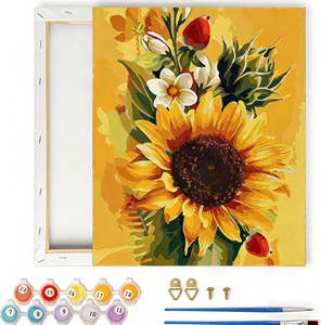 Kit <span class=keywords><strong>de</strong></span> Pintura por Números <span class=keywords><strong>de</strong></span> Girasoles <span class=keywords><strong>con</strong></span> Marco, Decoración <span class=keywords><strong>de</strong></span> Pared para <span class=keywords><strong>el</strong></span> Hogar, Set <span class=keywords><strong>de</strong></span> Pintura para Regalo, Hobby <span class=keywords><strong>de</strong></span> Relajación, <span class=keywords><strong>Arte</strong></span> en Lienzo - Product Image 2
