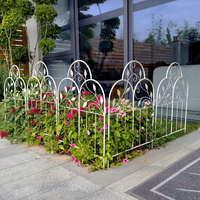 Panel de Cerca Metálica de Acero de Alta Calidad para Jardín, Cerca Ornamental Tubular de Acero