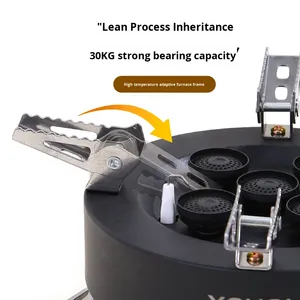 五燃烧器户外高热防风野营便携式盒式丁烷两用炊具 - Product Image 3