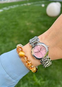Relojes de lujo de acero inoxidable para mujer en color rosa - Product Image 3