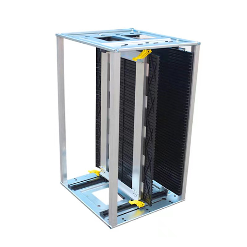 Антистатическая пластиковая металлическая складная стойка для хранения, Антистатическая стойка для хранения печатных плат ESD, Антистатическая стойка для хранения магазинов SMT