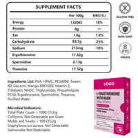 NAD+ Ergothioneine Bandes de film oral à dissolution rapide OEM ODM Complément anti-âge antioxydant Marque privée Dissolution rapide
