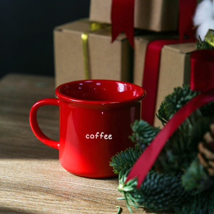 Wholesales Classic 11oz Ceramic Mug Custom Red Coffee Mug for Promotion - Product Image 2
