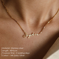 Collares Personalizados Emanco, Joyería de Moda Exquisita, Collares Minimalistas con Letras, Creando un Collar con Colgante de Nombre Único