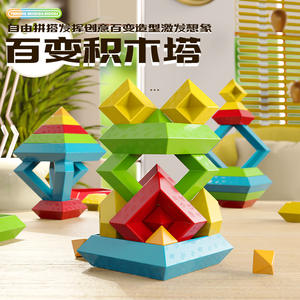 Juego de Bloques de Construcción Creativos y Coloridos con Formas Geométricas para Construcción Abierta - Product Image 2