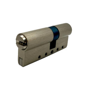 Laiton de haute qualité Euro Standard en laiton massif Double mortaise ouverte sécurité Anti perceuse cylindre de serrure de porte avec clé d'ordinateur - Product Image 3