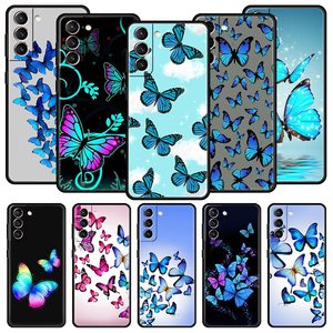 Adorable Coque de Téléphone Tendance Papillon pour Samsung Galaxy S24 S23 S22 <span class=keywords><strong>S20</strong></span> Ultra S21 <span class=keywords><strong>FE</strong></span> 5G S10 S9 Plus S10E en Silicone Souple - Product Image 1