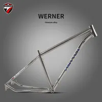 Vélos de cross-country XC Werner Aviation Grade, cadre en alliage de titane, axe traversant, légers, finition brillante, 27,5/29 pouces
