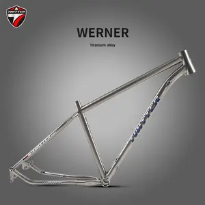Cadre de vélo de montagne XC tout-terrain léger en alliage de titane de qualité aéronautique <span class=keywords><strong>Werner</strong></span>, finition brillante, 27,5/29 - Product Image 3