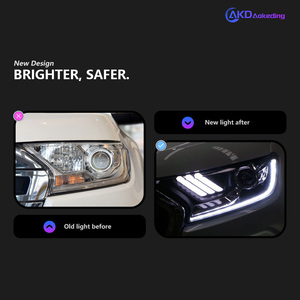 Luces para <span class=keywords><strong>Auto</strong></span> Ford Ranger, Lentes de Proyector para Faros Delanteros 2015 Everest, Luz Dinámica Intermitente, Lámpara Delantera F-100 Endeavor, Faros LED DRL - Product Image 2