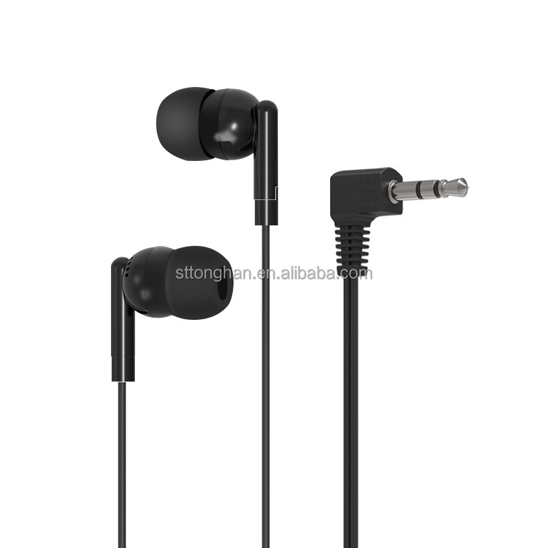 Tonghan Disposable Mono 3.5mm Wired Earphones Single Side Tour <strong>Guide</strong> <strong>Earbuds</strong> for Music Listening