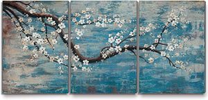Pinturas <span class=keywords><strong>de</strong></span> Arte <span class=keywords><strong>de</strong></span> pared grande <span class=keywords><strong>para</strong></span> <span class=keywords><strong>sala</strong></span> <span class=keywords><strong>de</strong></span> estar 100% Juego <span class=keywords><strong>de</strong></span> pintura al óleo floral decorativa enmarcada pintada a mano - Product Image 3