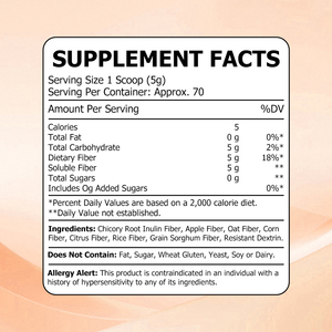 Private Label Prebiotic Supplement Powder with Total Fat Helps Improve Regularity Controls Hunger and Cravings Powder - Product Image 2