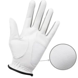 Individuelles Farblogo Druck Handschuhe für das Fahren wasserdichte Cabretta Leder- und Stoffhandschuhe für Linkshänder