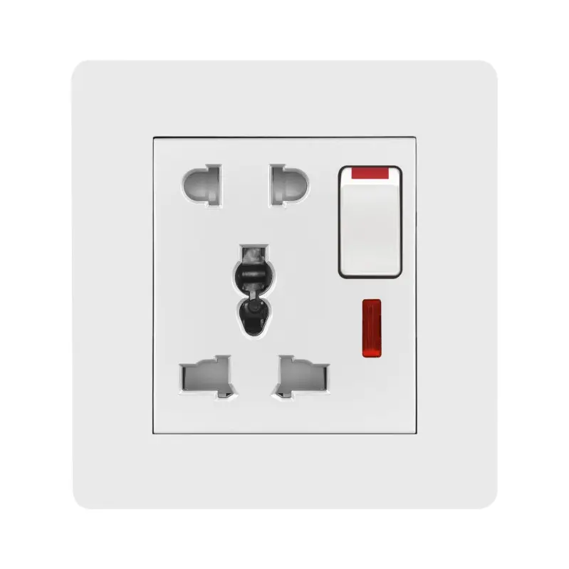 switching power supplyPopular selling British Standard Universal 5 pin wall socket and switch house plug socket