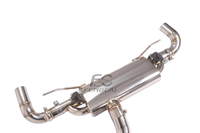 Silencieux d'échappement Catback en acier inoxydable avec soupape pour Mercedes Benz A45 CLA45 AMG 2.0T W177, kit de sonorisation sport à quatre sorties
